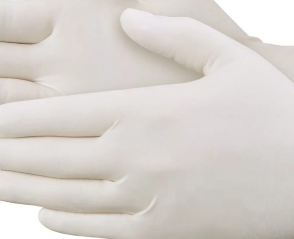 Uline Industrial Latex Gloves - Powder-Free, 5 Mil, Medium
