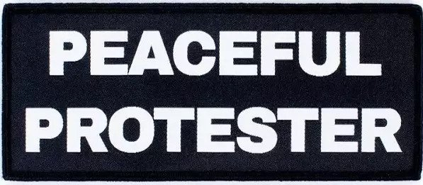 Peaceful Protester Patch
